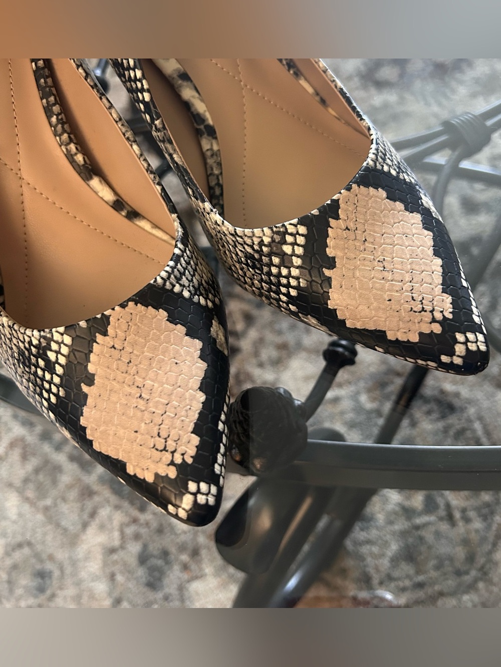 Alfani "Step 'N Flex" Jeules Snakeskin Print Pumps - Picture 3 of 7